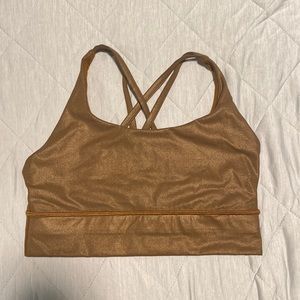 Brown lululemon sports bra